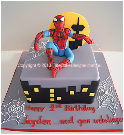 Spiderman birthday cake for boys in Sydney